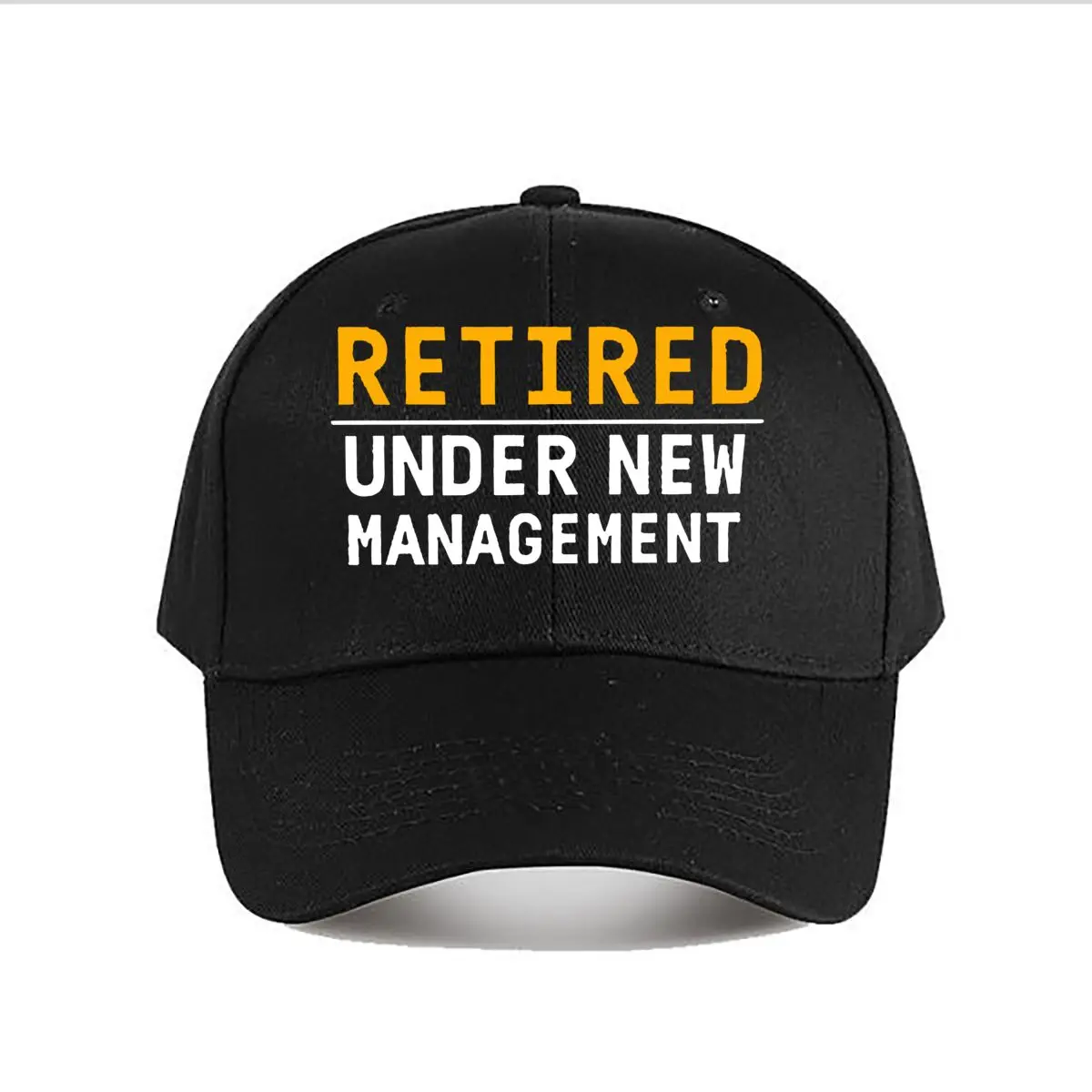 Retired Under New Management Business Sign Baseball Cap Fashion Men Sunhat Women's Outdoor Sports Snapback Cap