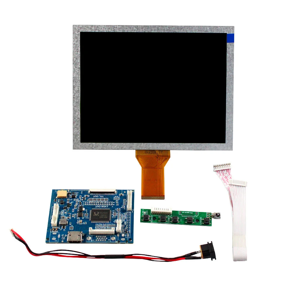 Tft Lcd Modules With Vga 2Av Reversing Circuit Board 50Pin Rgb Replacement Lcd Screen 800X600 8Inch Lcd Display Screen