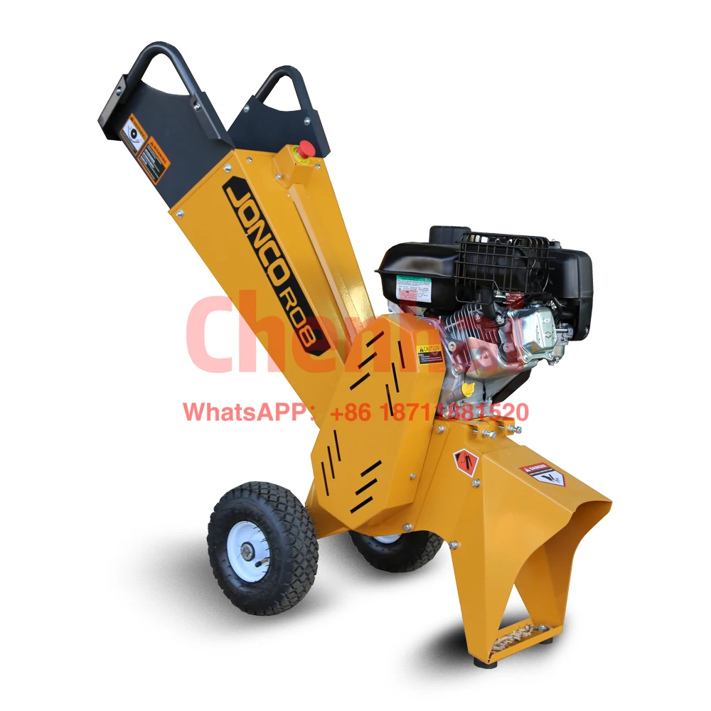 

8.5hp Petrol Powered Garden Wood Chipper Shredder, Portable Wood Grinder Chipeadora Biotrituradora Trituradora