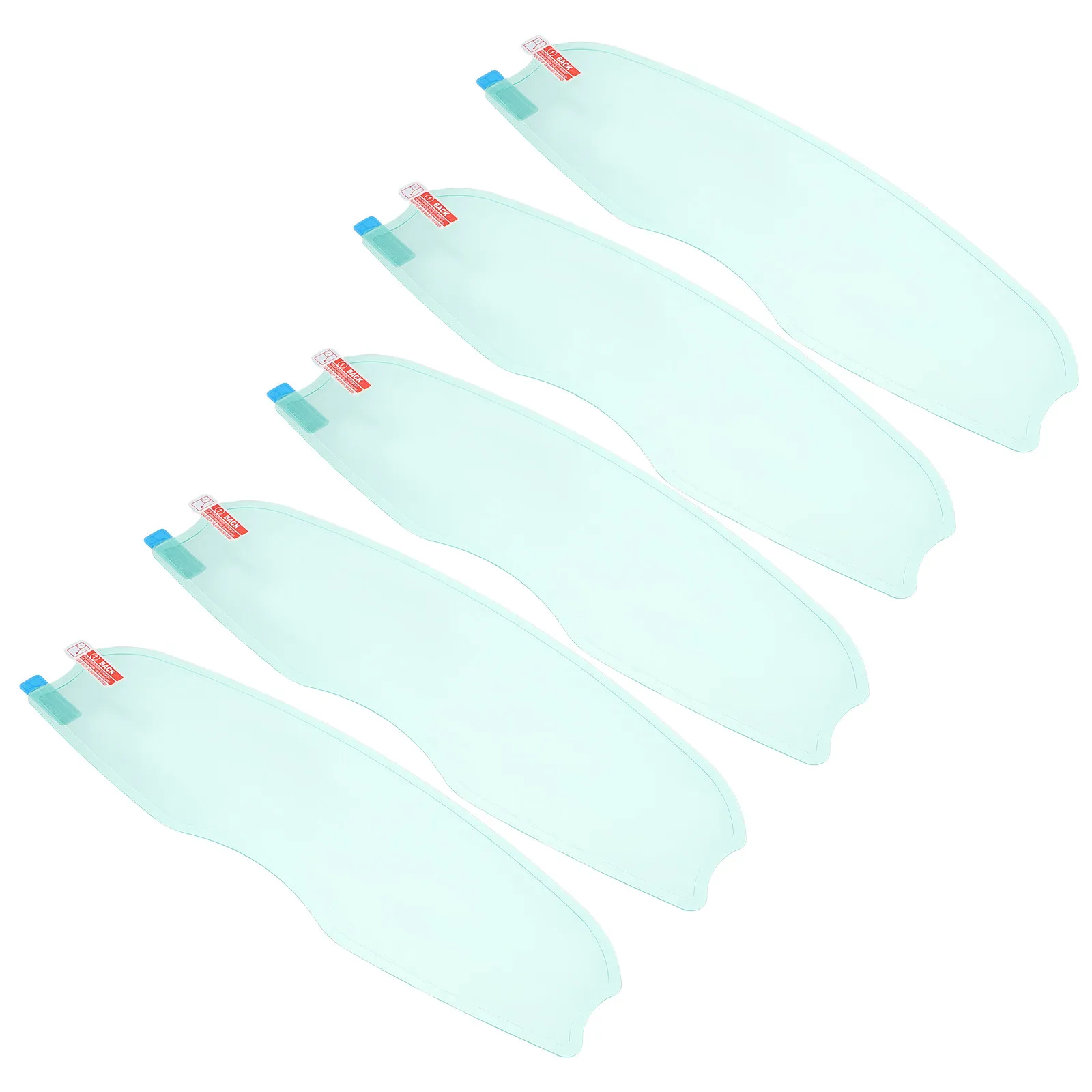 

5 шт. универсальные защитные пленки-наклейки для мотоциклетных визоров от дождя и запотевания