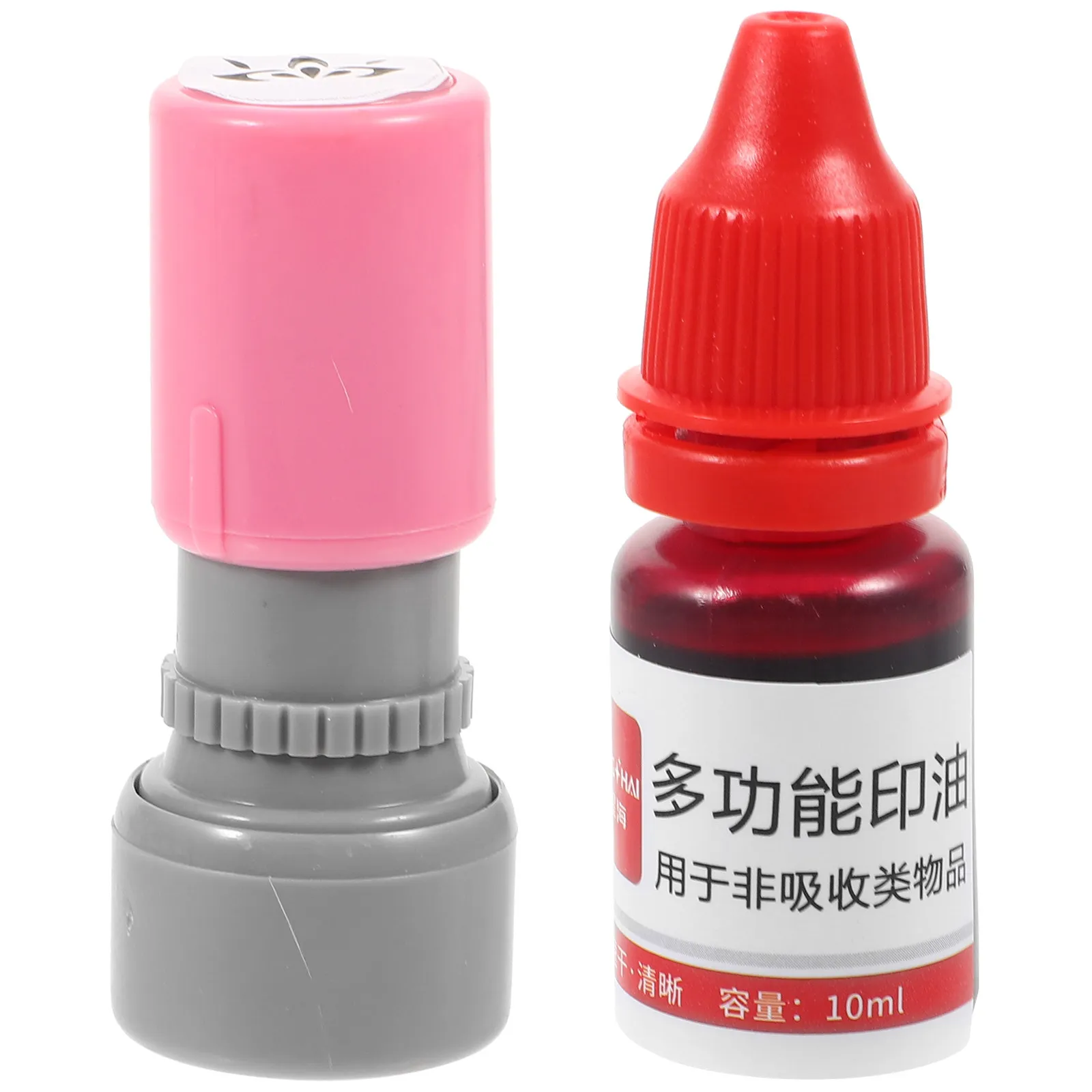 

1Set Red Flower Makeup Stamp for Stage Performance Party Decoration Portable Handheld Stamper Women Girls