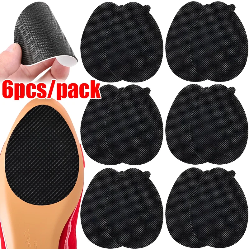 2/4/6pcs Anti-slip Sole Protector High Heel Sandal Outsole Pad Oxford Frosted Sticker Non-slip Shoe Bottom Patch Pads Stickers