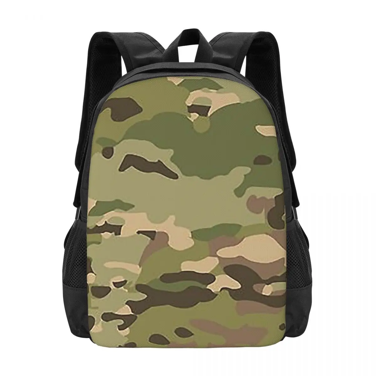 

Woodland Hues Camo - MultiCam Camouflage Backpack Hot Sale Daypack Boys Girls BookBag School Bag Shoulder Bags for Men Women