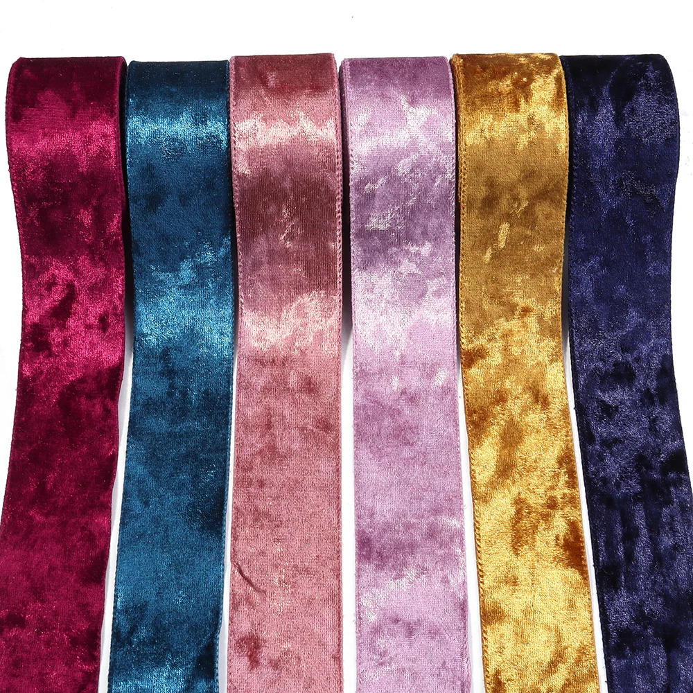 5 Yards Weihnachts-Samtband, Vintage-Band, grün, weinrot, Samtbänder für Hochzeit, Verpackung, DIY, Nähen, Basteln, Dekoration