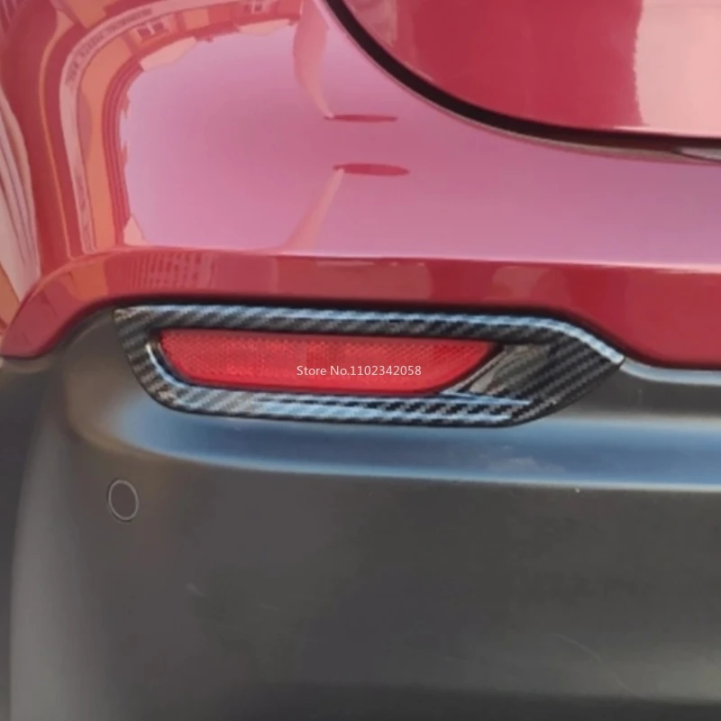 For Nissan Qashqai J11 2018 - 2021 Chrome Carbon Fiber Front Rear Back Fog Lights Lamp Cover Trim Bumper Reflector Accessories