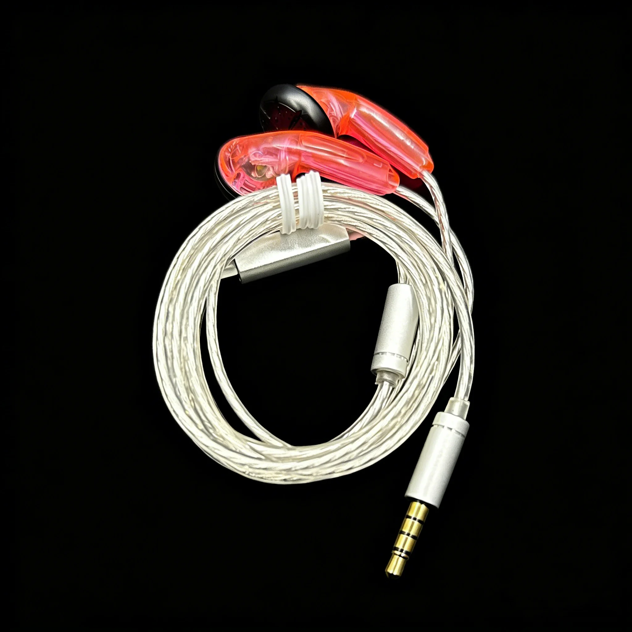 FENGRU DIY EMX500S In-ear Earphones Flat Head Plug DIY Earphone HiFi Bass Earbuds DJ Earbuds Heavy Bass Sound Quality
