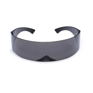 نظارات شمسية مستقبلية ضيقة Cyclops Visor للرجال ، نظارات شمسية ليزر ، عدسة شخصية معكوسة ، نظارات تنكرية ، UV400 أفضل 8 مبيعات لنظارات العملاق - رقم 1
