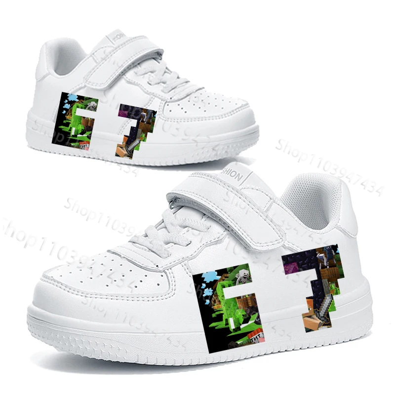 

Детские кроссовки 67 Miner Crafting Number Six Seven для мальчиков и девочек, простые, с толстой подошвой, крутые, с граффити, модные