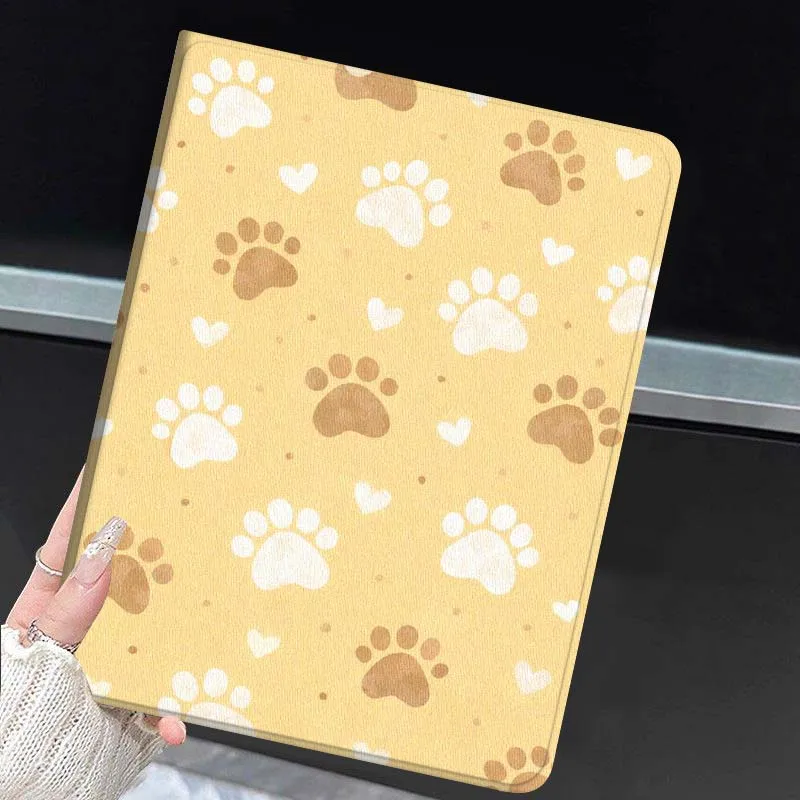 Cat Footprints Creative Design Popular For Huawei MediaPad MatePad Honor Pro V6 9 V8 X9 X 10 13.3 11 Inch Pen Tray Tablet Case