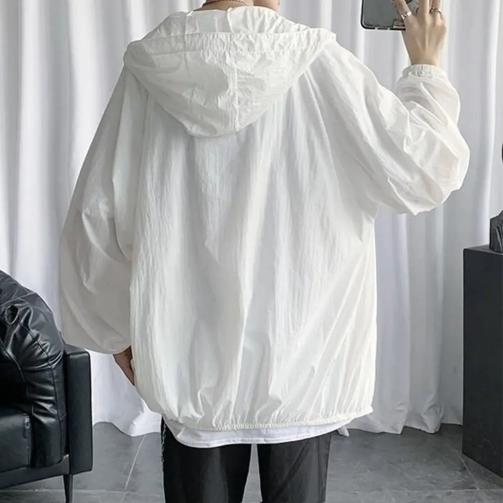 Outdoor Thin Sunscreen Coat Solid Color Lightweight Quick Dry Clothes Outdoor Breathable UV Protection Jacket Cycling
