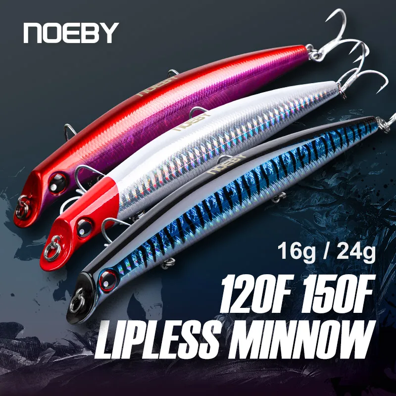 

Noeby 3pcs Sasuke Lipless Minnow Fishing Lures 12cm 16g 15cm 24g Floating Wobblers Artificial Hard Baits for Pike Fishing Lure