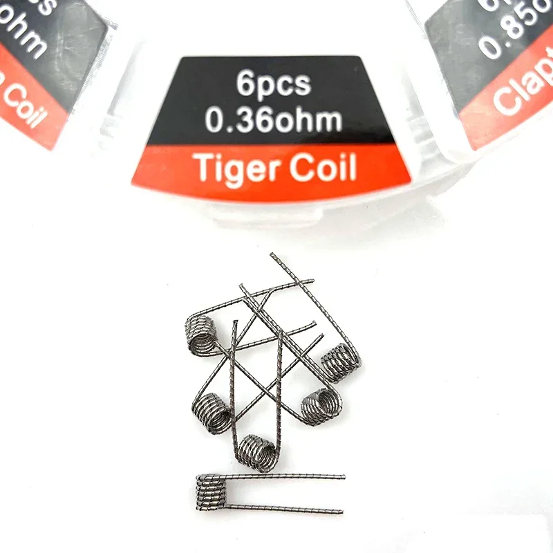 8 Types Prebuilt Coil Alien Clapton Hive Twisted Wire Metal Brush and T Screwdriver for Mesh RDA DIY Wire RBA Bacon Cotton