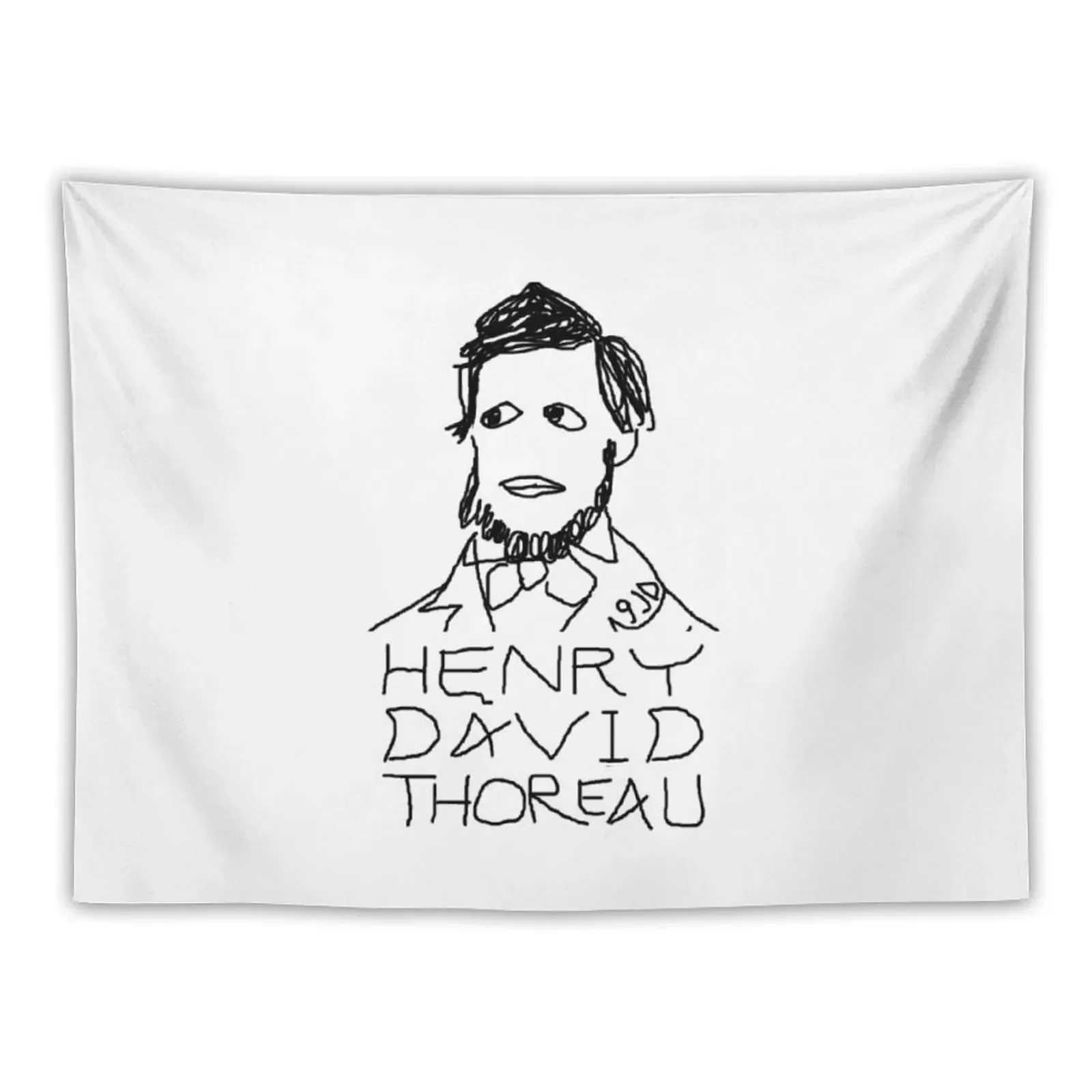 Henry David Thoreau by 9JD Tapestry Funny Cute Room Things Decor Home Wall Hangings Decoration Tapestry