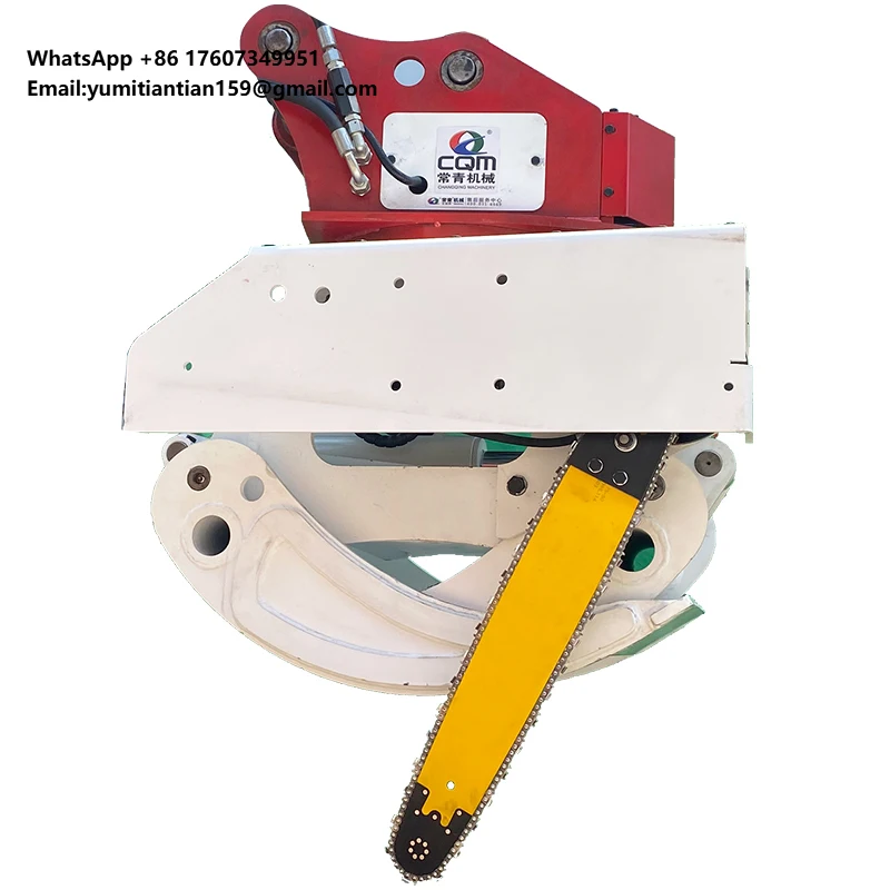 

All-in-one Forest Felling and Delimbing Machine, 360-degree Rotating Clamp Saw Fully Automatic Felling Machine