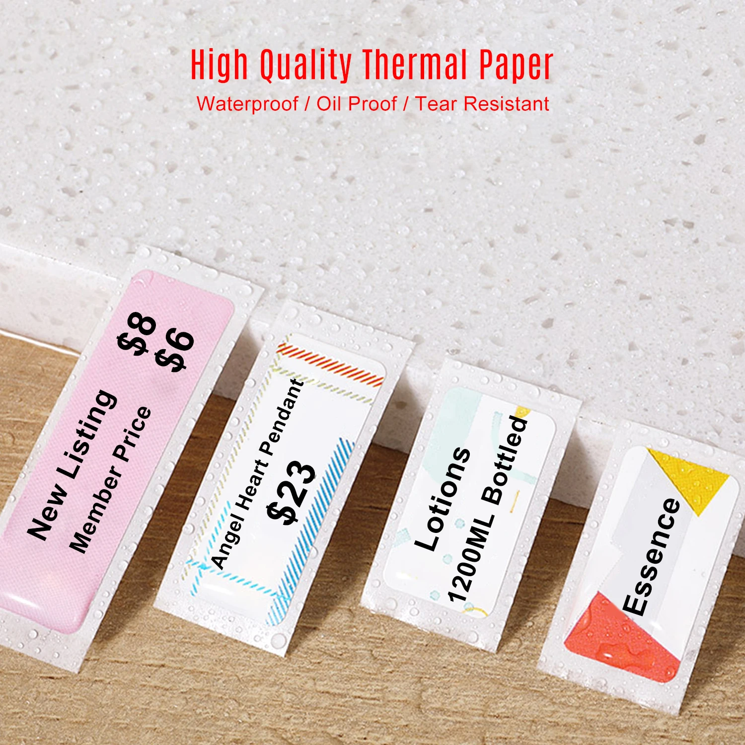 1-10 Rolls 15Mm Niimbot D110 D11 Officiële Thermische Label Printer Papier Roll Hangul Bluetooth Label Sticker Pocket barcode Printer