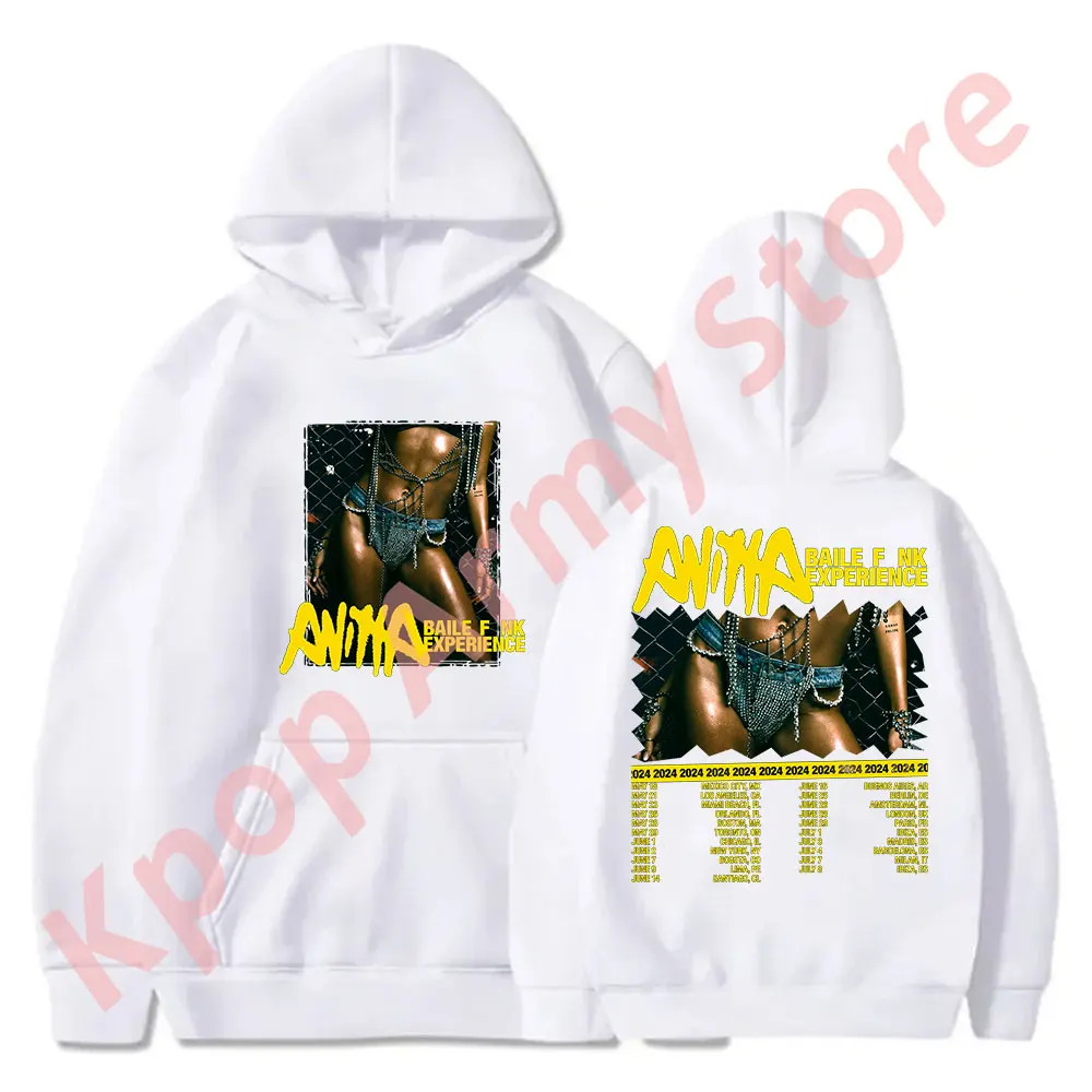 Anitta Baile Funk Experience Tour Merch Hoodies Cosplay Women Men Fashion Casual Pullover Sweatshirts