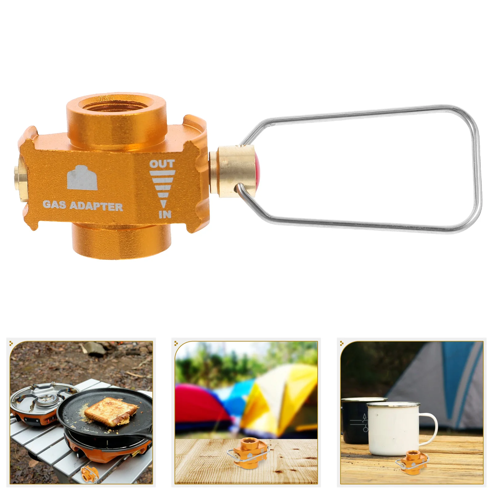 1Pc Gas Canister Adapter Fuel Transfer Connector Refill En417 Valve Propane Tank Input Hiking Stove Connector Camping Stove