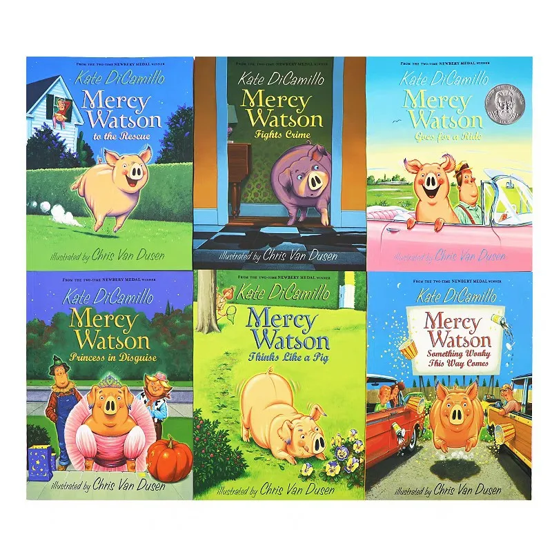 Mercy Watson au secours, livre de lecture précoce pour enfants de 5 à 9 ans, par Scholastic, histoire d'aventure amusante avec des cochons