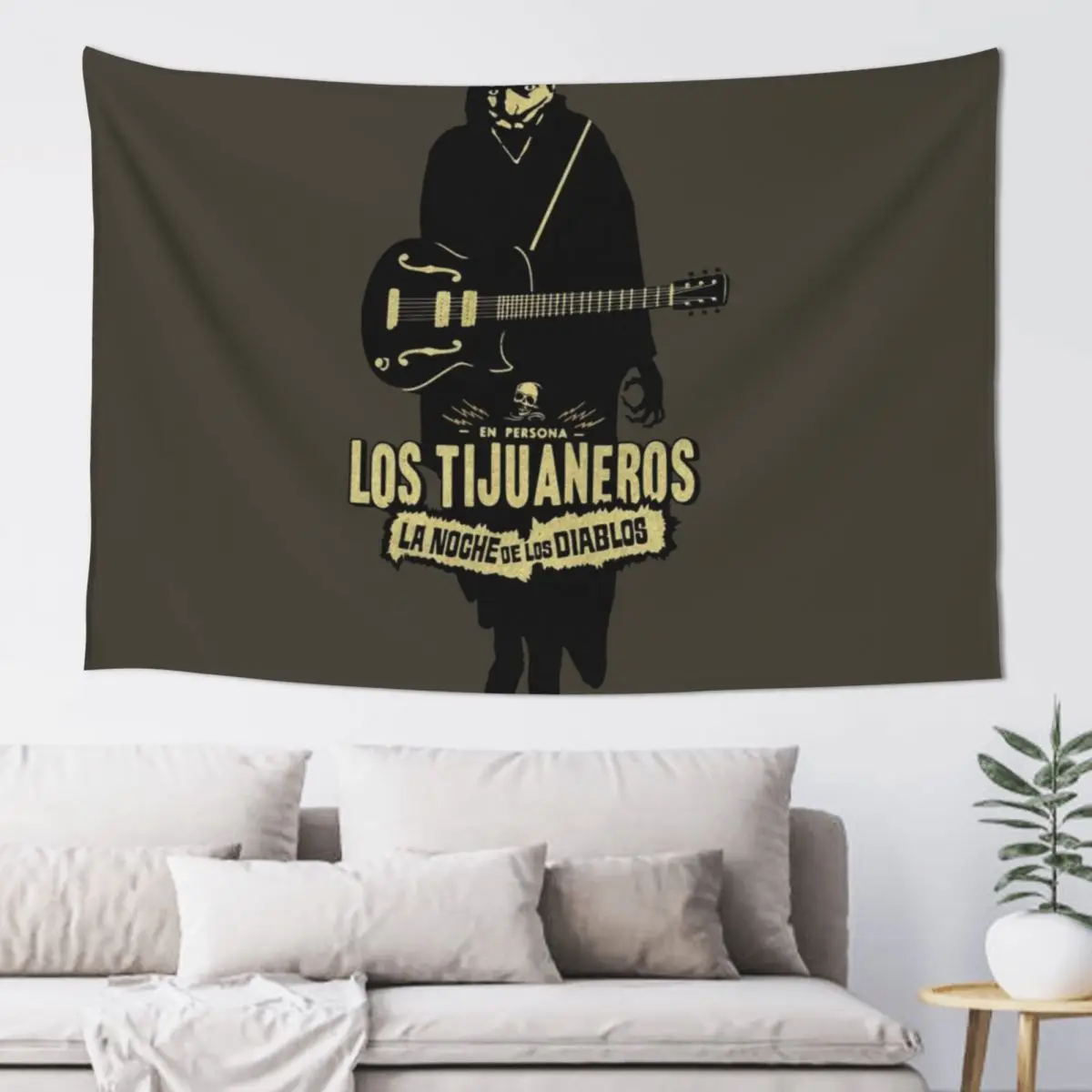 

Vintage Mexican Band of Rockabilly Horror Tapestry Bed Room Decoration Decor For Bedroom Korean Room Decor Tapestry