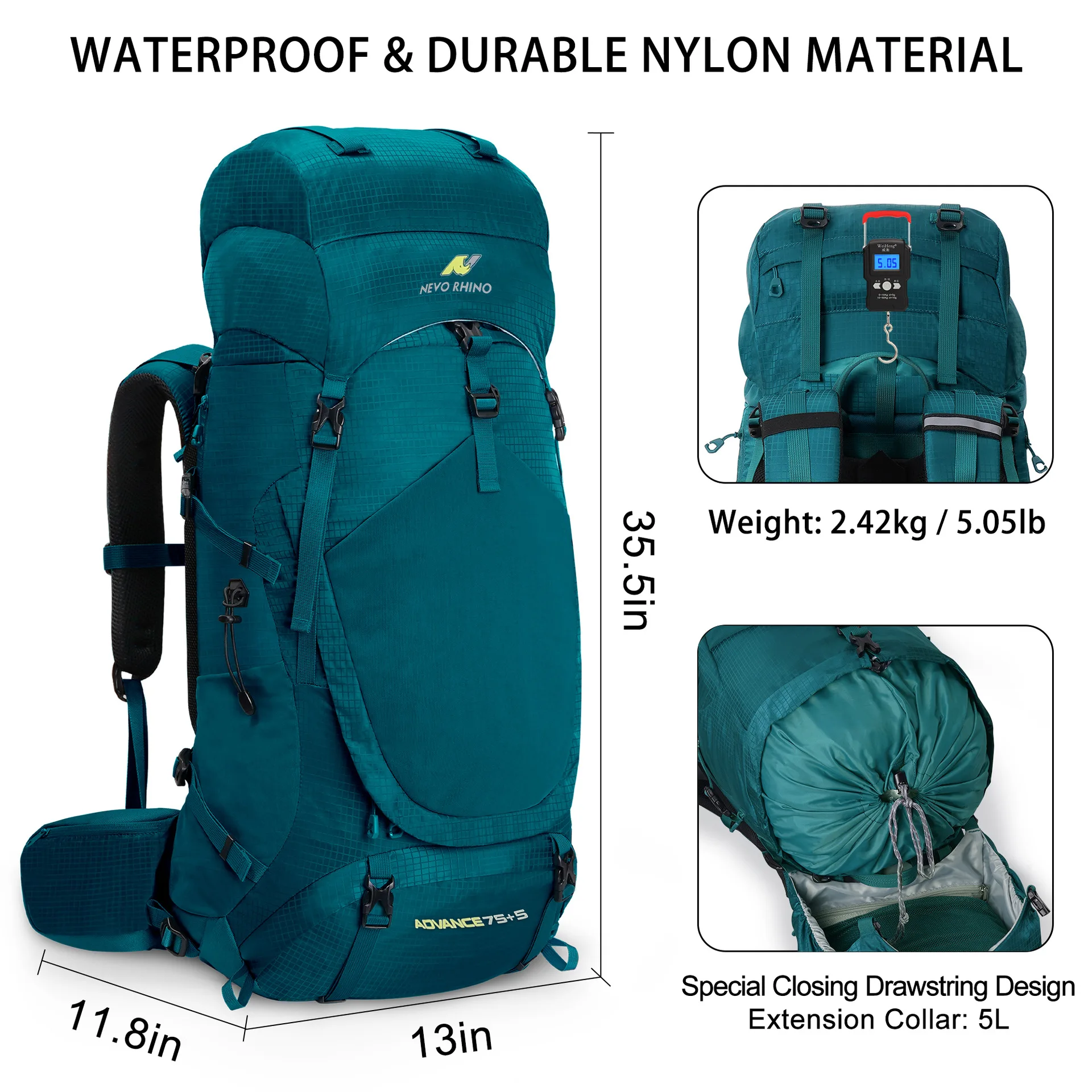 New 80L large capacity waterproof mountaineering bag for men and women