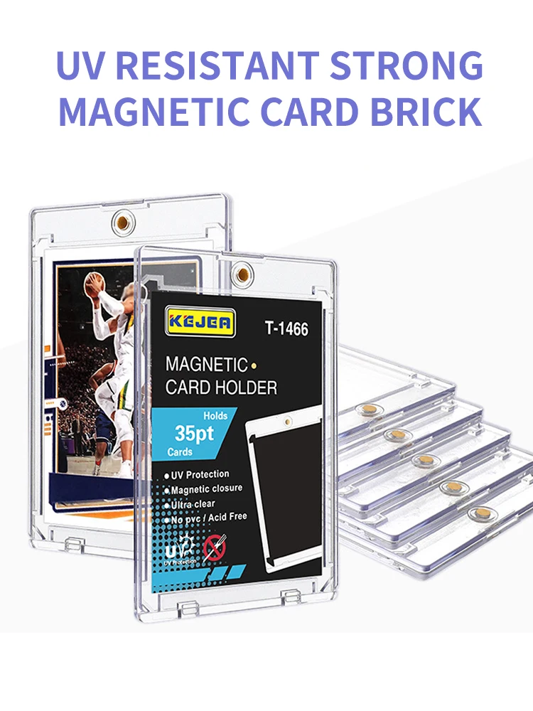 1/5/10PCS Klare Karte Halter Magnetische Anziehung Typ Gaming Sport Trading Card Vitrine Kpop Idol Foto schutzhüllen – Detail 1
