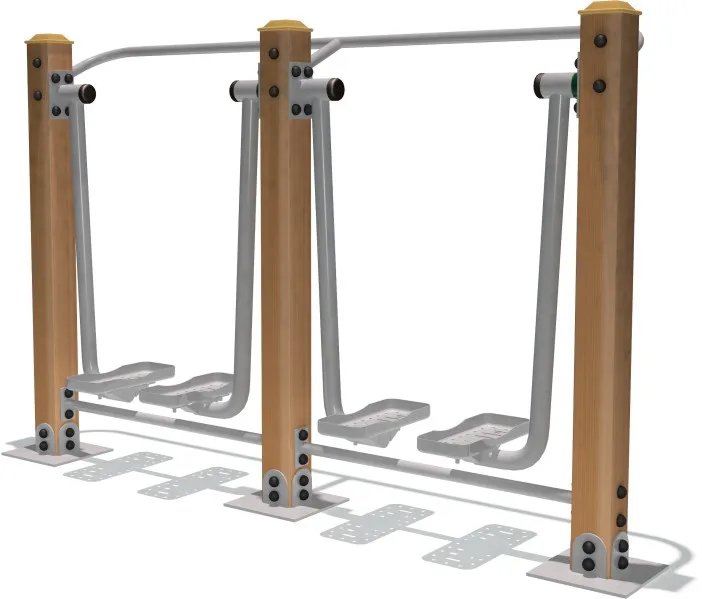 Galvanized Steel 4 Person Air Walker Outdoor Fitness Equipment for Public Park Gym Leg Trainer