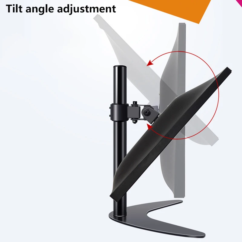 Programmer LCD Computer Monitor Punch-free Desktop Computer Height Lifting Bracket Base Rotation Suitable For 22/24/27 Inches