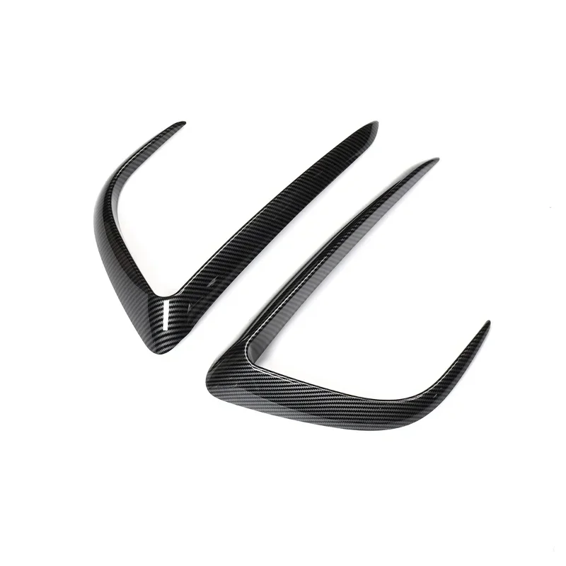 Voorbumper Cover Voor Tesla Model 3Y Wenkbrauw Wind Mes Mistlamp Sticker Abs Spoiler Blade Trim Auto Modificatie 2017-2023