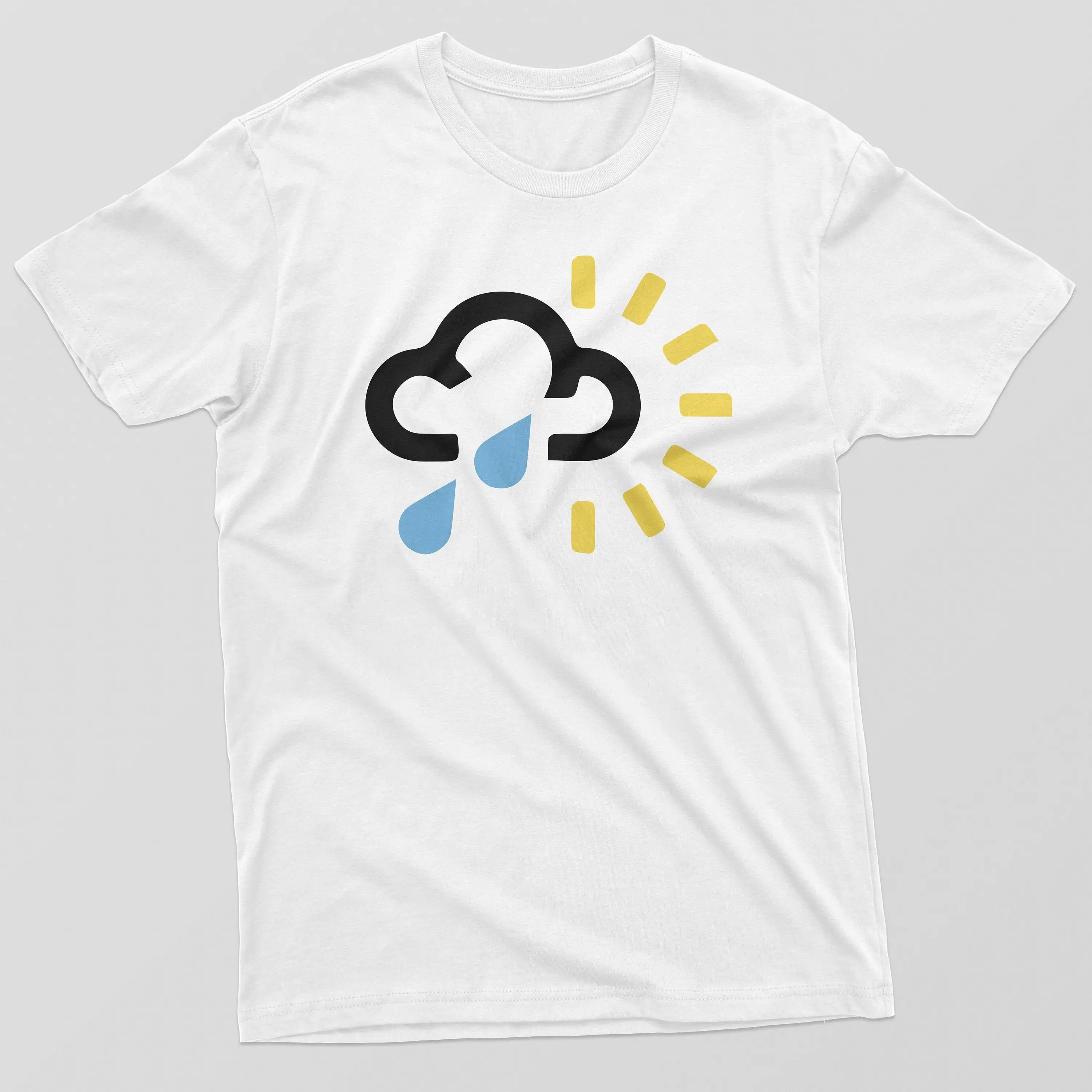 Uk Weather Forecast Symbol Mens T Shirt Funny Bad Rain Cloud Sun London Tv