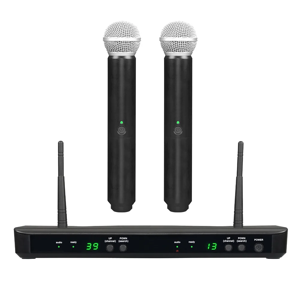 

Advanced BLX288 with SM Wireless Microphone System 58 Mode Handheld Stage Concert Karaoke 2 Channel BLX88 Controller