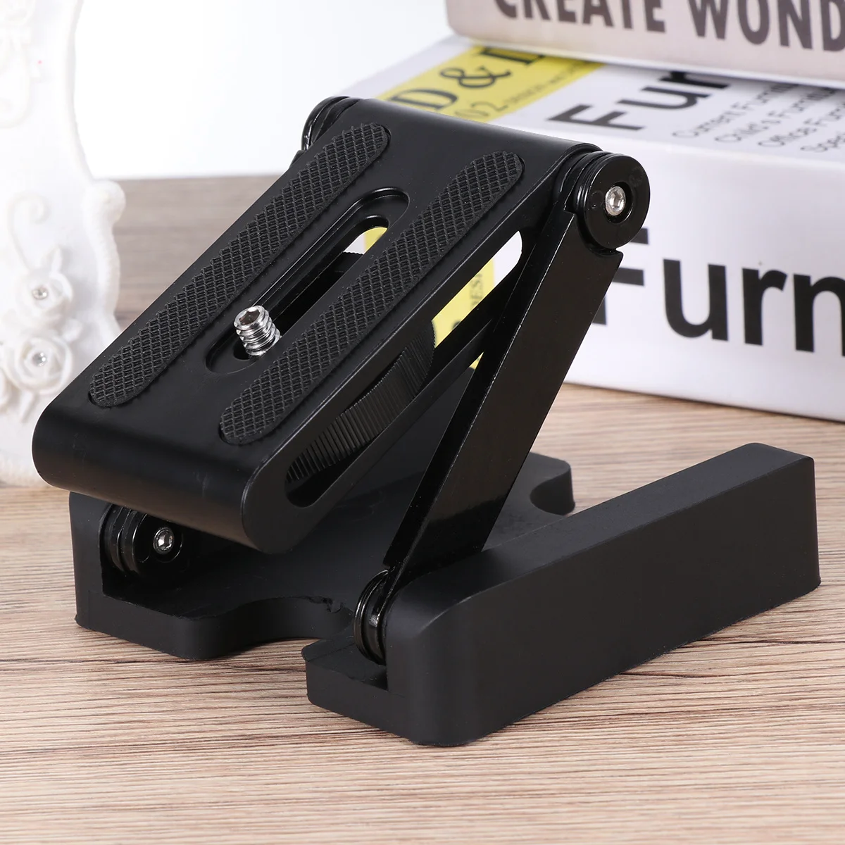 

1pc Z-Shaped Folding Camera Platform Quick Release Plate Slide Rail Tripod Mount Monopod Support Dslr Smartphone Tablet 1/4 3/8