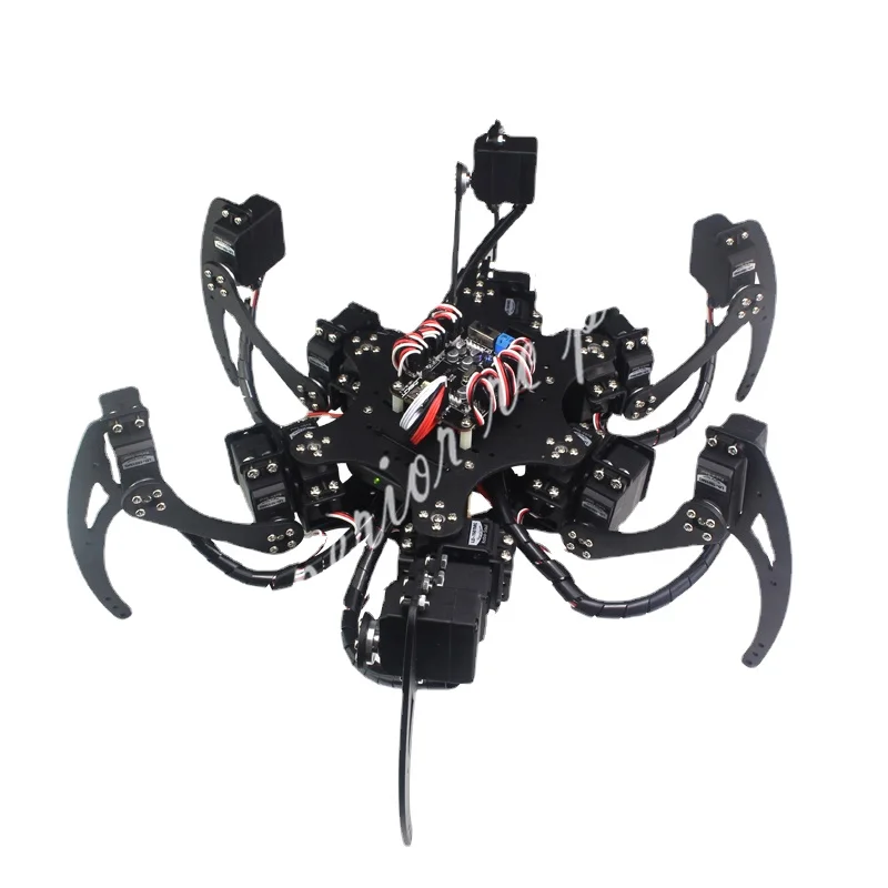 18 DOF Aluminium Hexapod Spider Six 3DOF Legs Robot Frame Kit with Ball Bearing Fully Compatible