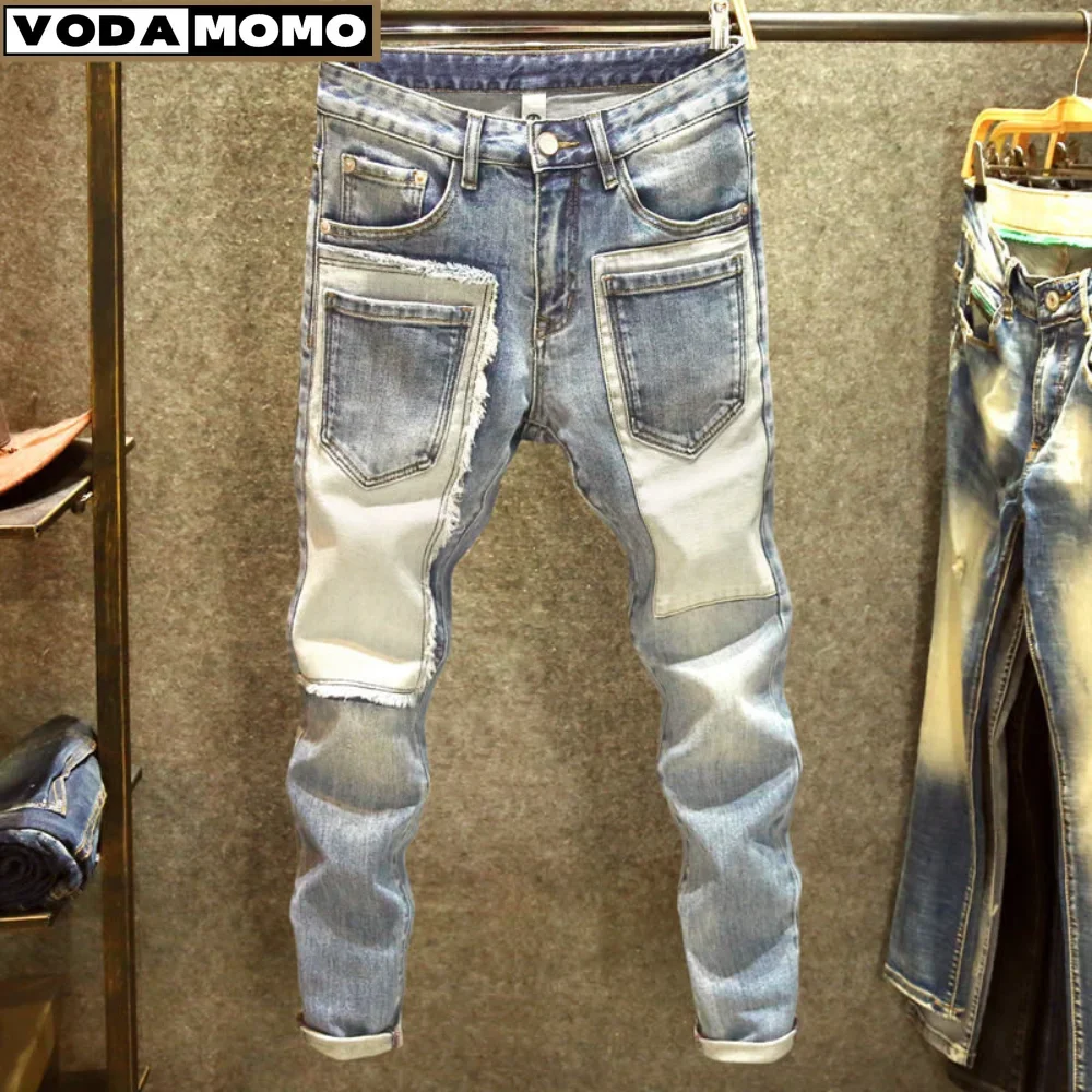 

men clothing denim jeans men straight ripped jeans pants pantalones hombre y2k streetwear cargo pants skinny jeans men