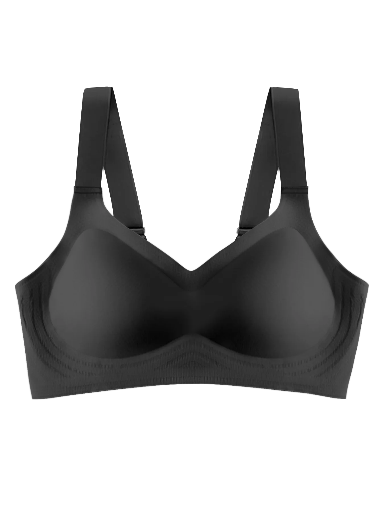 Adjusting bra Underwear solid color back buckle no trace no underwire comfortable high stretch invisible smooth@W46