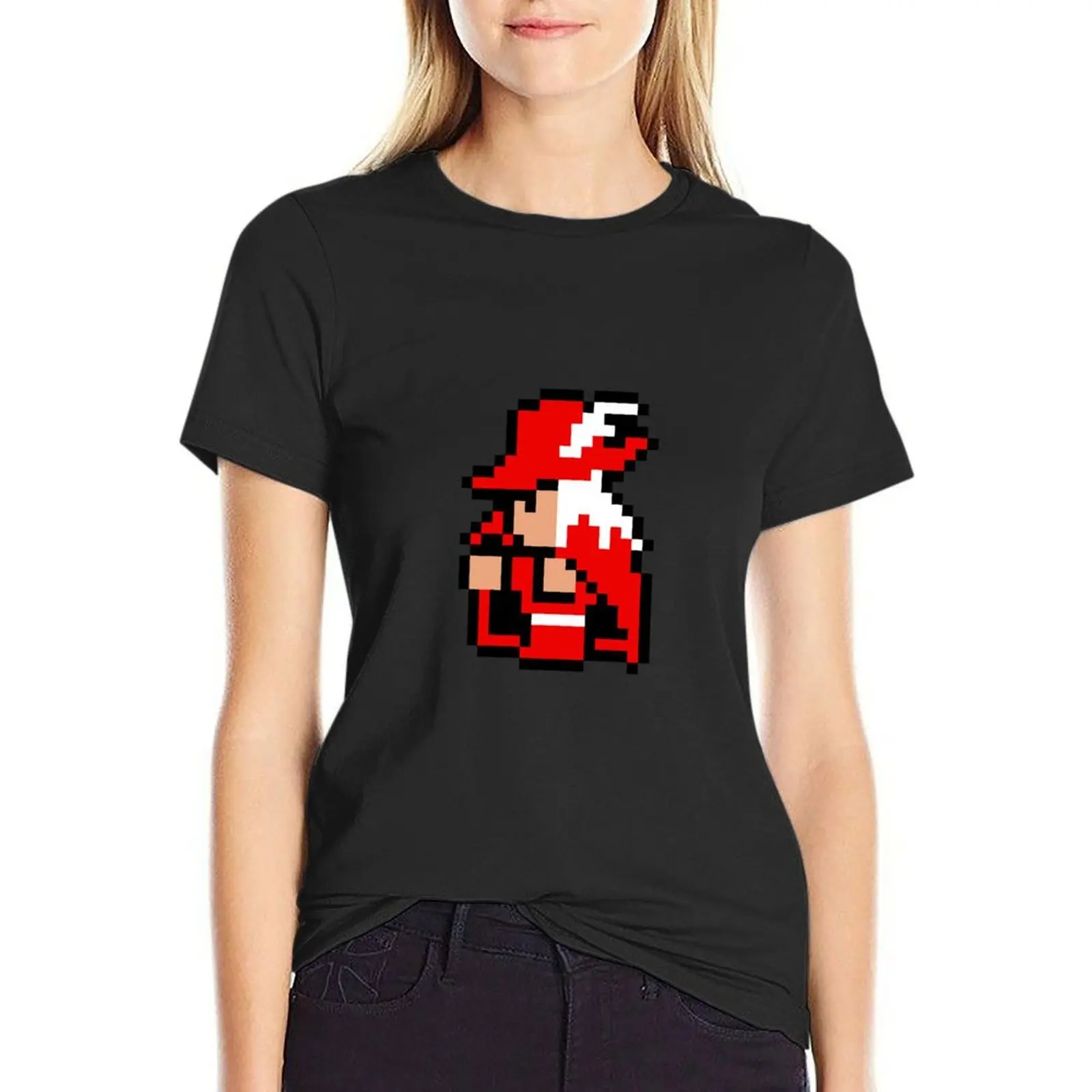 

pixel red mage T-Shirt plus size tops tees t-shirts for Women cotton