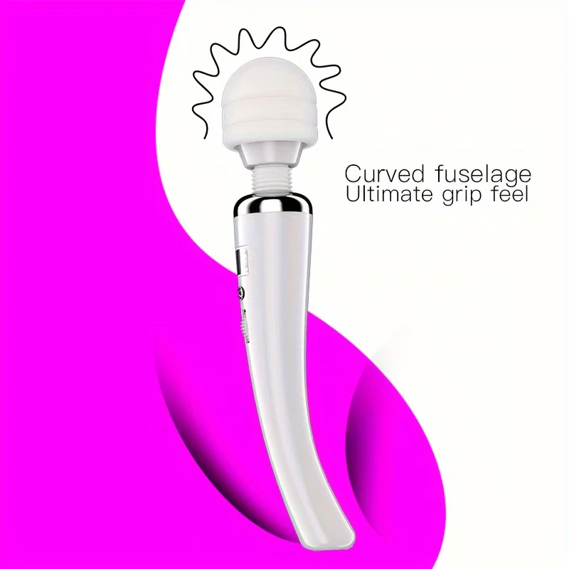 Powerful Handheld Deep Muscle Massager: High Frequency, USB Charging, Portable Design, Suitable for Body, Back & Neck Massage