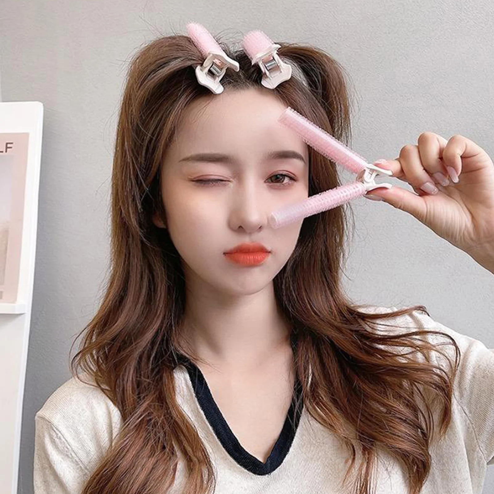 Traceless Hair Fluffy Clip For Women Makeup Sleeping Lazy Curling Clip Hairdressing Styling Heatless Hair Curling Roller Clips