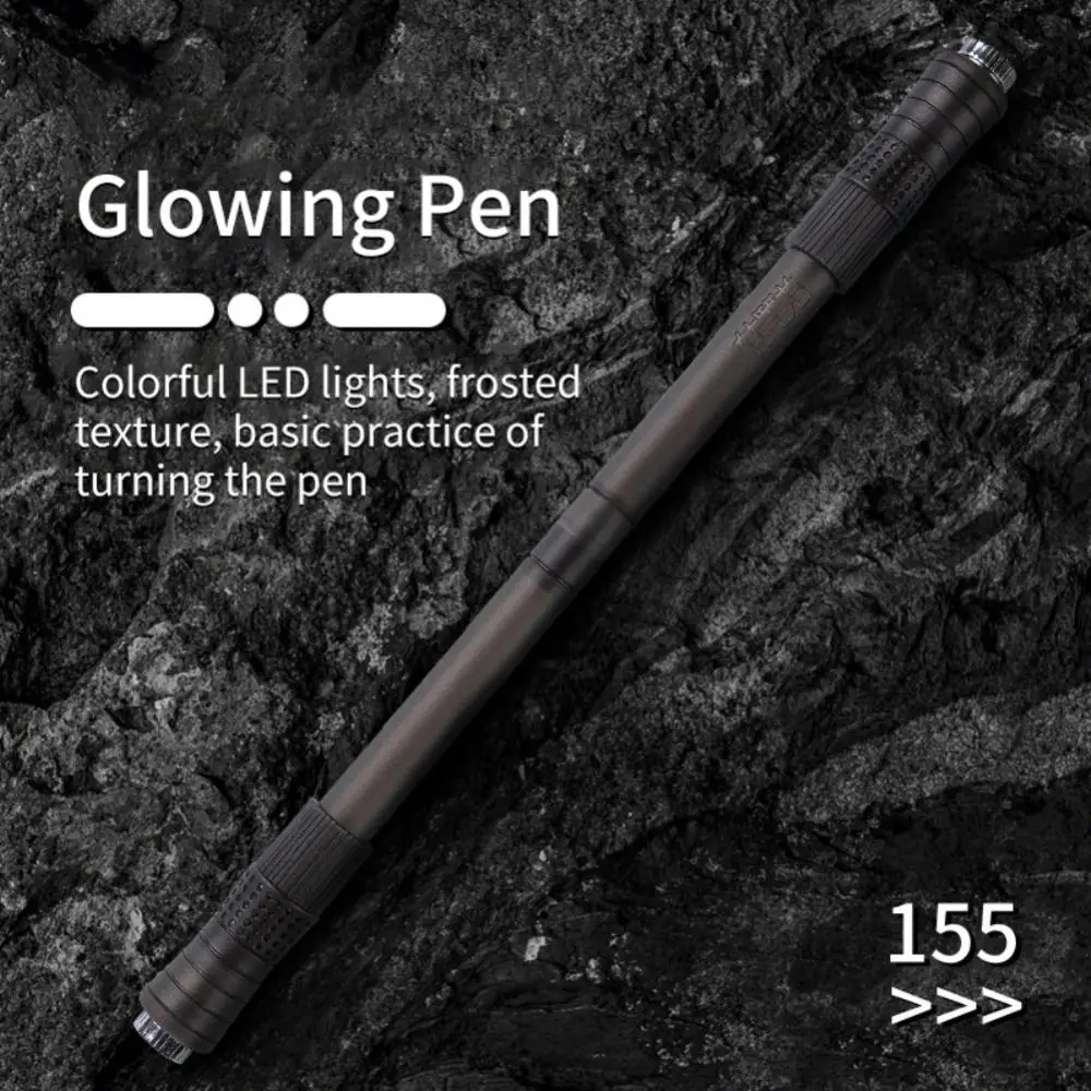 1/2/4PCS Luminous Spinning Pen Glowing in Dark Rotating Balance Pen Decompression Pens Spinner Toy LED Spinning Pen Gifts For