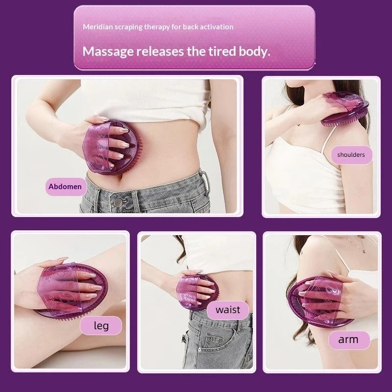 Handheld Body Massage Meridian Brush for Relax Slimming Back Leg Pain Relief After Long Sitting Office Home Use
