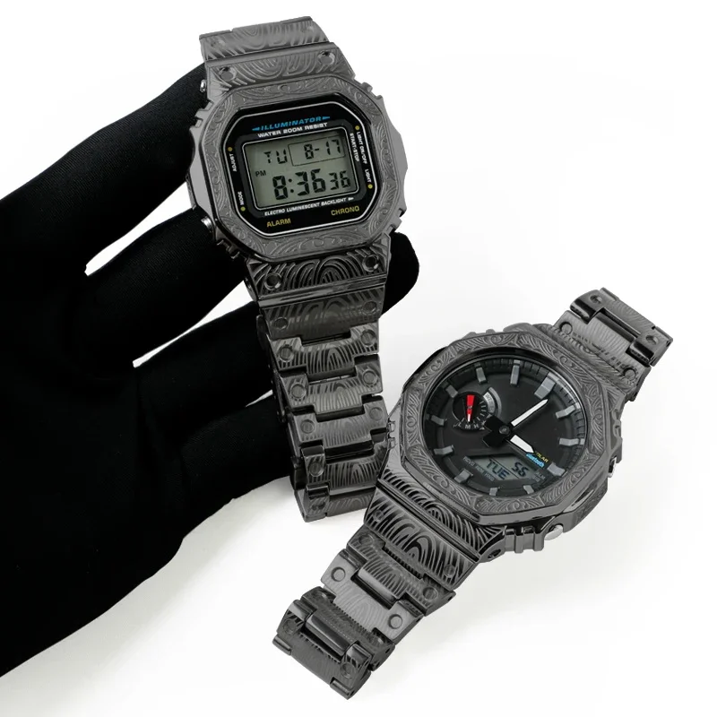 Stainless Steel Bracelet for Casio G-Shock DW5600/DW5610/GB5600/G-5600/GA2100/GA-B2100 | Metal Strap Replacement Upgrade