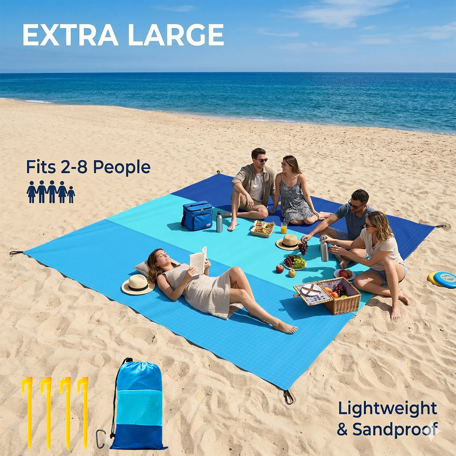 Esterilla de playa extragrande - Outdoor Camping Rug Waterproof reseña y precio