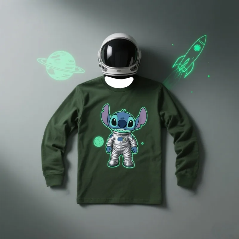 

MOTO-базовая повседневная одежда с длинными рукавами, милый топ с 3D-принтом и вышивкой