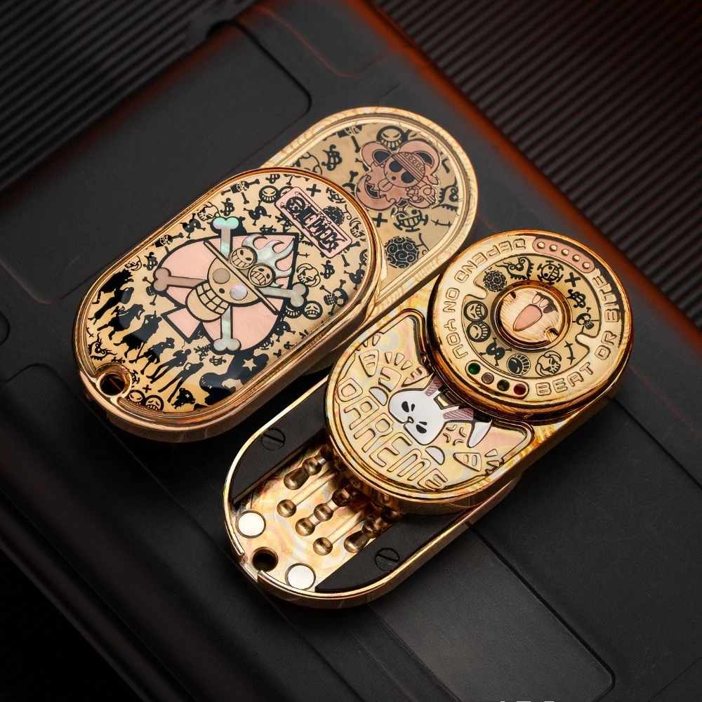 لعبة MOT EDC Rhythm Pro Pirate الميكانيكية الدوارة المعدنية Fidget Spinner EDC لتخفيف التوتر