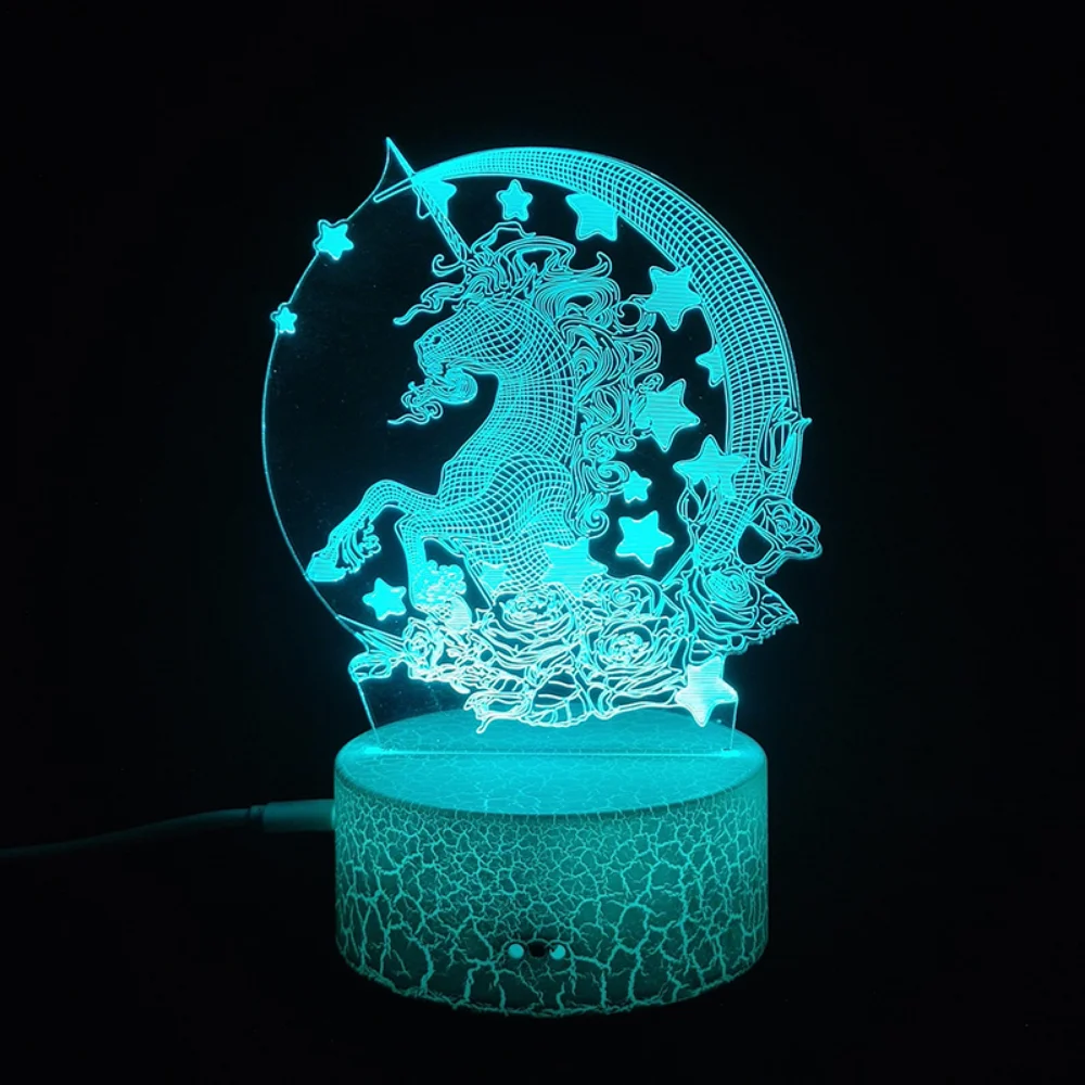 

Unicorn Night Light, 3D Illusion Lamp Unicorn Lights for Kids Room, 16 Colors with Remote Control Christmas Birthday Gifts Girls