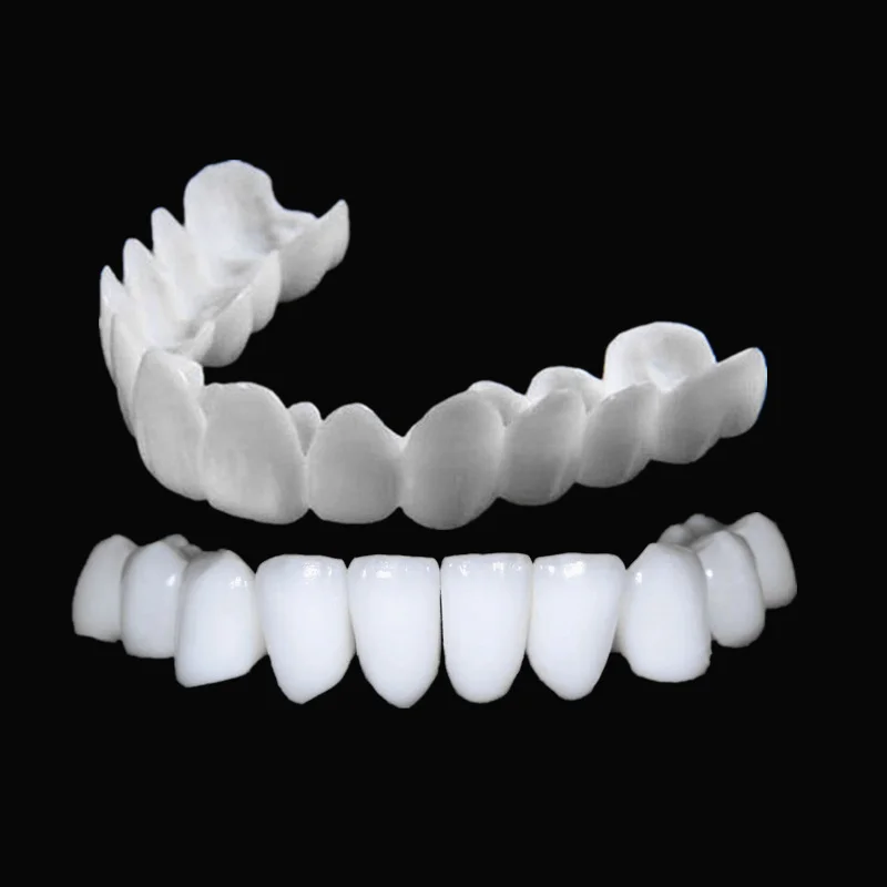 Dernières prothèses dentaires Snap-on Smile pour dents supérieures et inférieures, couvre-dents artificiels, facettes blanchissantes parfaites, ajustement confortable, prothèses flexibles, blanchiment dentaire