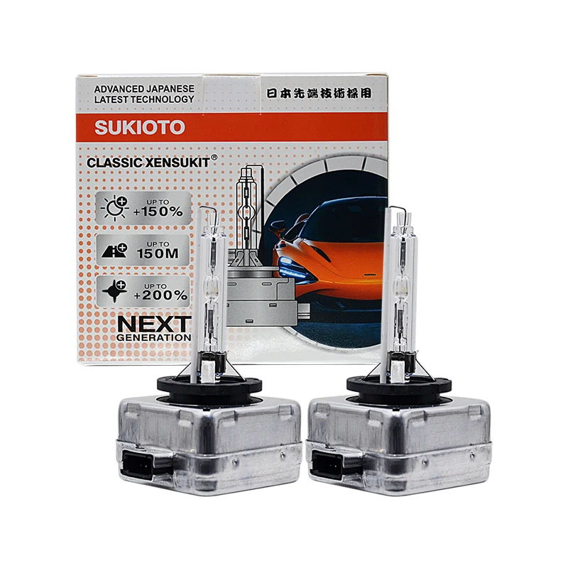 

2PCS SUKIOTO GENUINE JAPAN D1S 35W HID Xenon Headlamp D3S 55W Xenon Headlight Bulb 10000K 4000K 6000K 8000K HID Car Lamp Lights