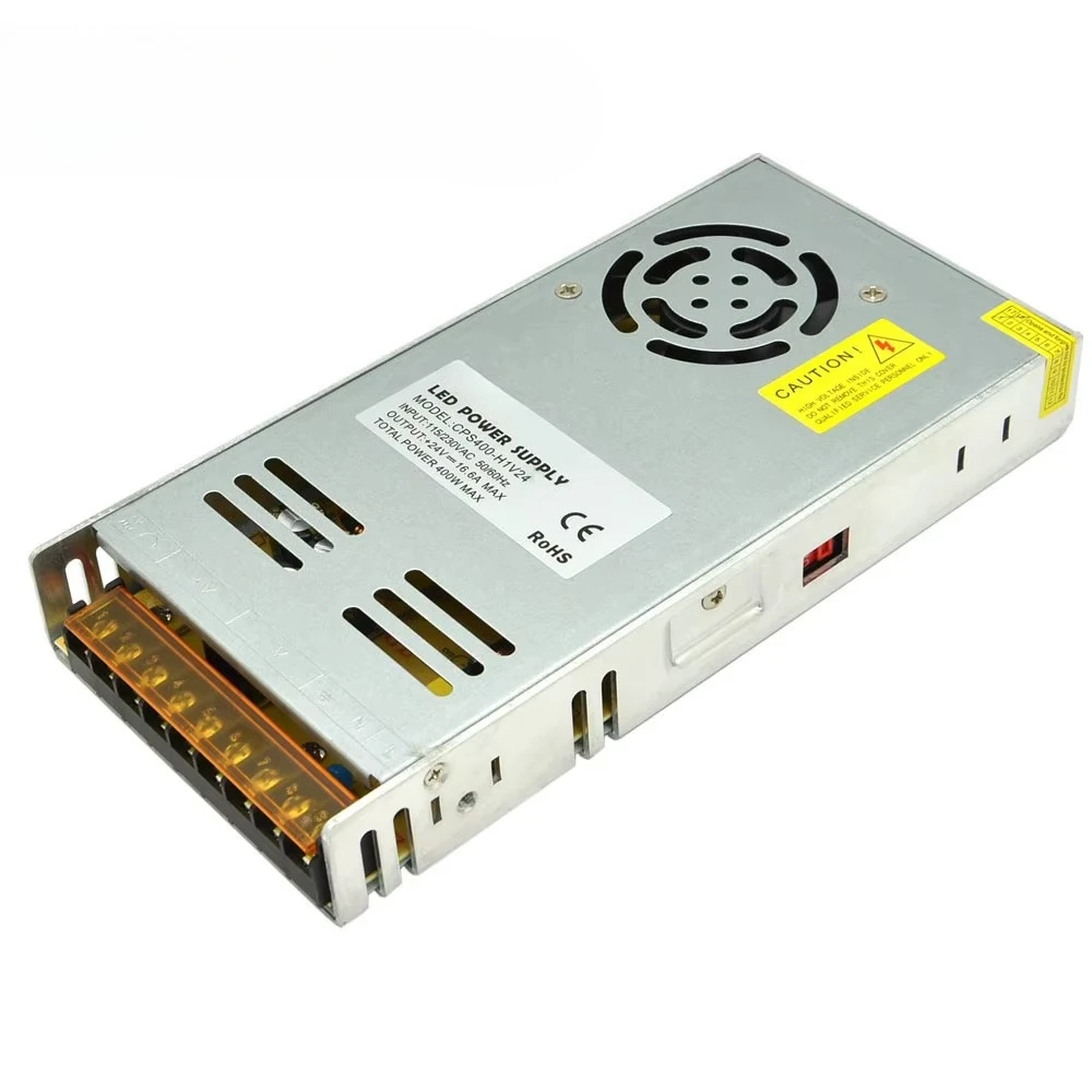 400W 24V AC-DC Switching Mode Power Supply Single Output Ultra Thin CE for for Power Tool Use