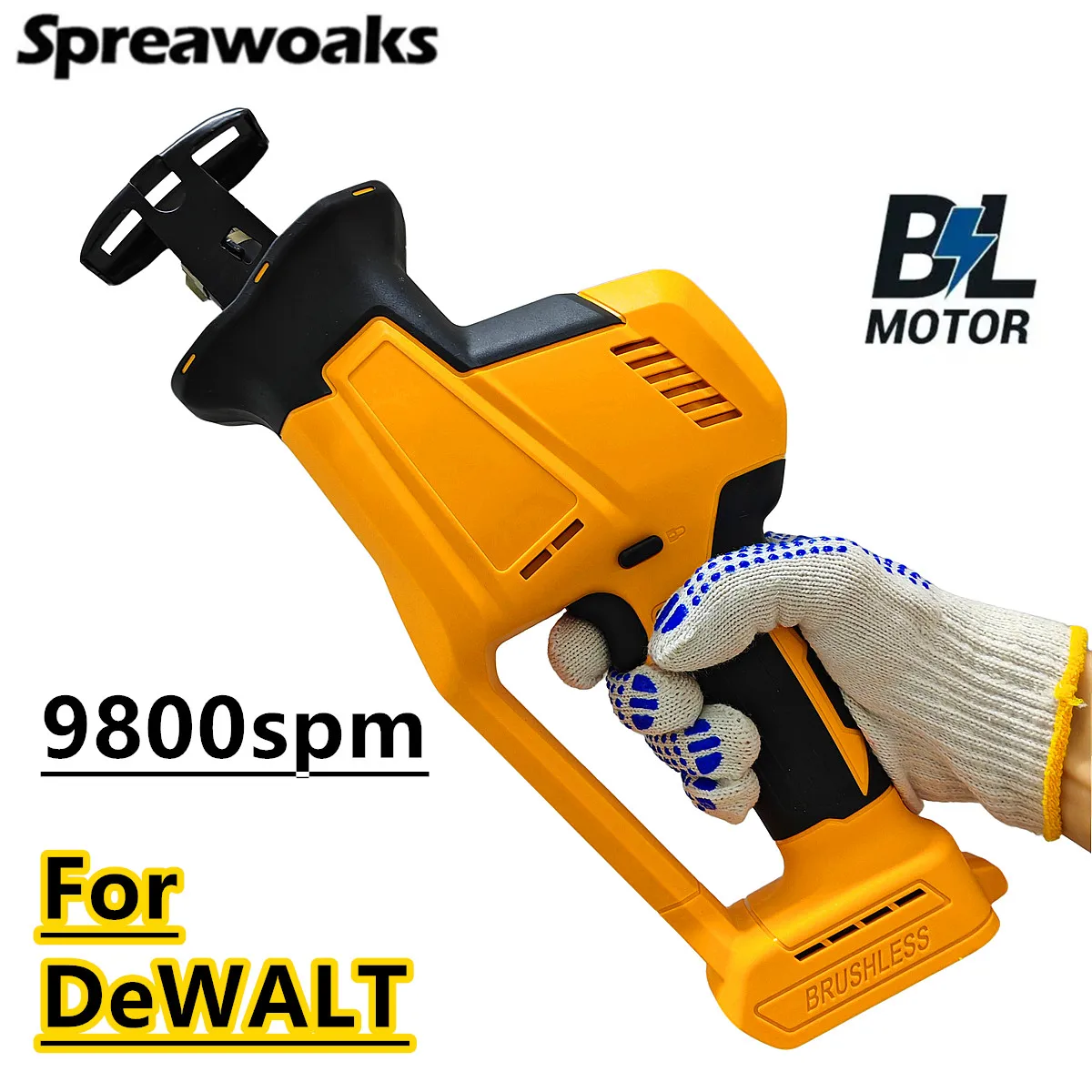 

Brushless Reciprocating Saw Adjustable Speed Cordless Electric Saws Wood Metal PVC Pipe Power Tools For DeWALT 20V 18V Battery