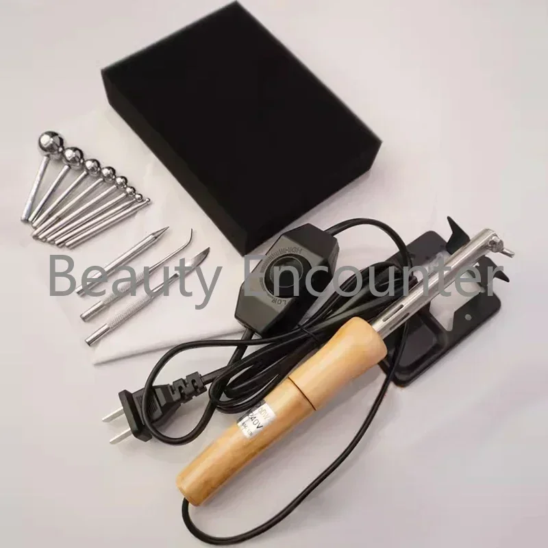 Fabric Flowers Ironing Machine Ironing Tool Set 18/13/11/8 Heads Soldering Iron Artificial Flower Making Tool 220V 110V