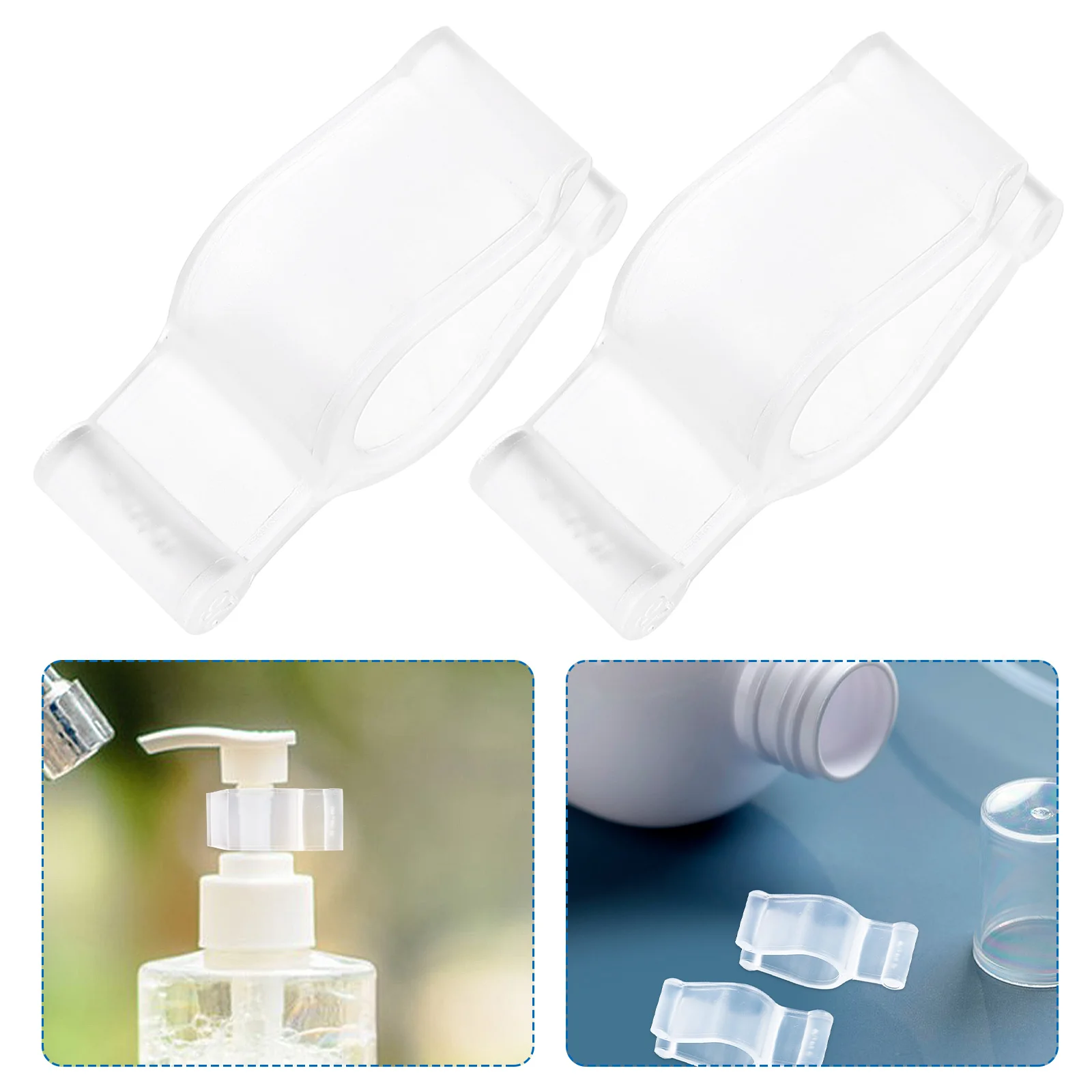 

30pcs Shampoo Dispenser Pump Clips Leakproof Cleansing Oil Bottle Clip Lock For Cosmetic Pump Head Lotion Bottle Parts